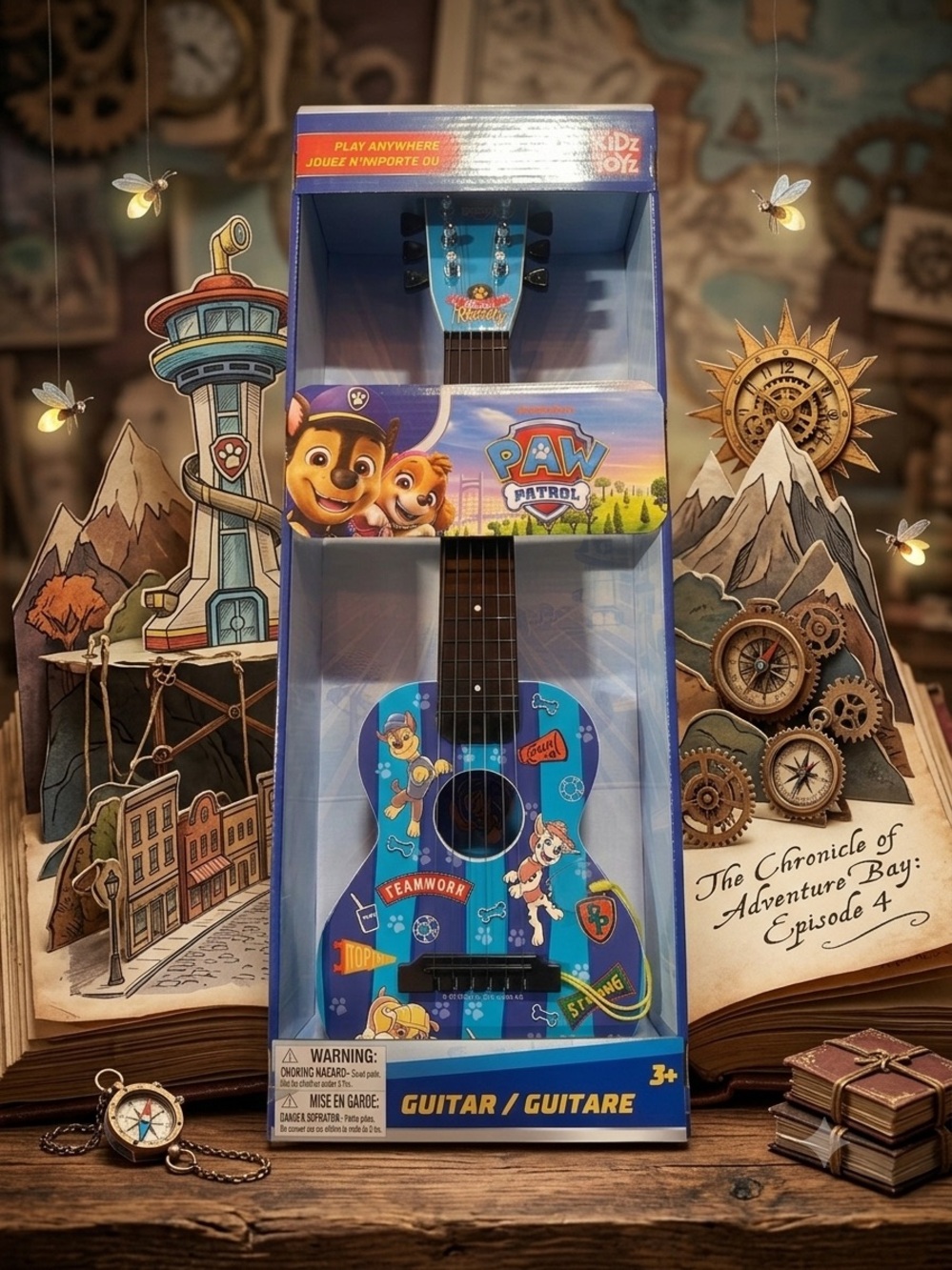 Paw Patrol Blue Kids Acoustic Guitar with Character Graphics
